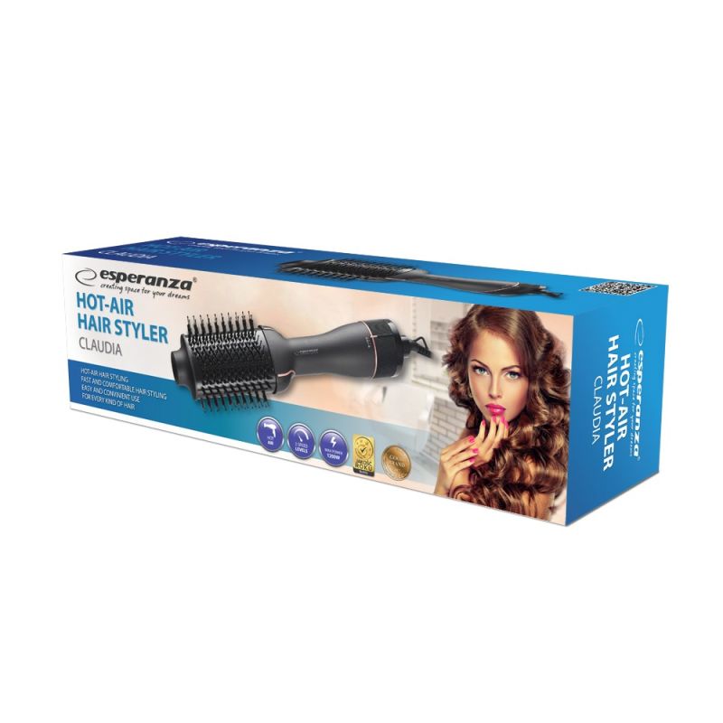 ESPERANZA CURING IRON AND HAIR DRYER CLAUDIA EBL015 AGD - Produkty/Lokówko-suszarki do włosów Your Sports Performance