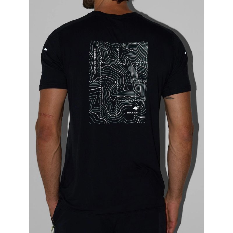 Men's trekking t-shirt made of bamboo fiber 4F 4FRAW26TFTSM2686-20S