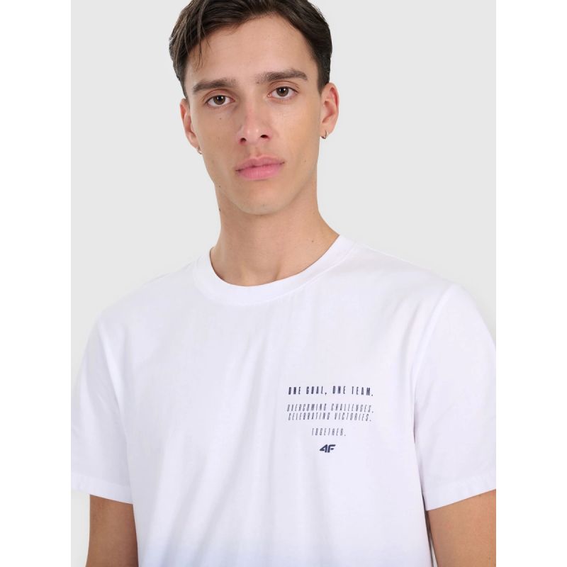 Men's regular printed T-shirt 4F 4FRAW25TTSHM3226-31S 4f