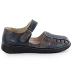 Comfortable women's shoes with Velcro, openwork, navy blue, Unisoft 9955 To be categorized Your Sports Performance