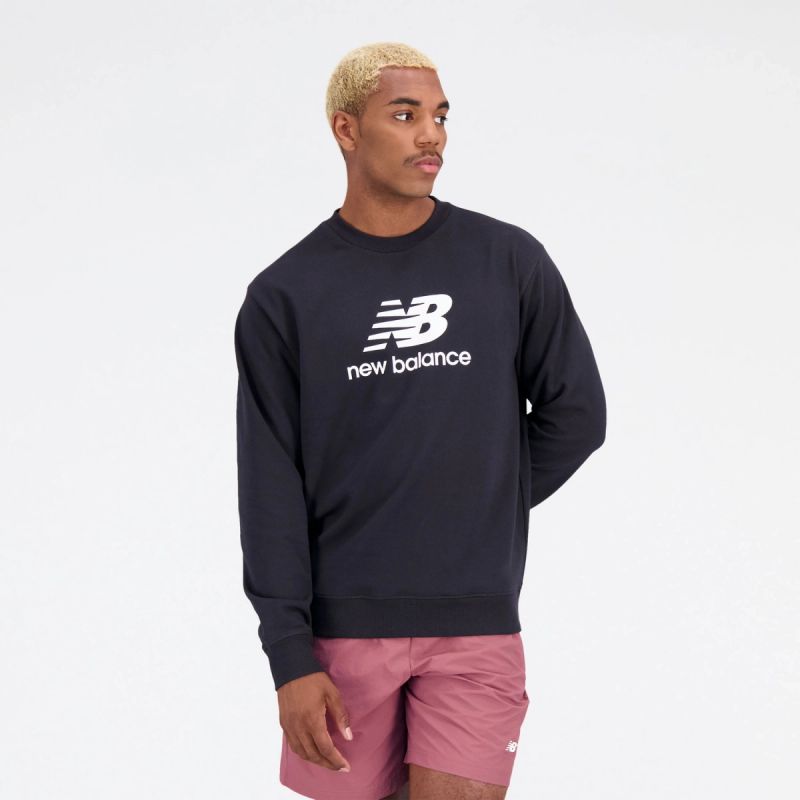 New Balance Essentials Stacked Logo Frenc M MT31538BK sweatshirt Clothing/Outdoor New Balance