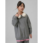 Girls' loose sweatshirt without hood 4F 4FJRSS26TSWSF2624-25M 4f