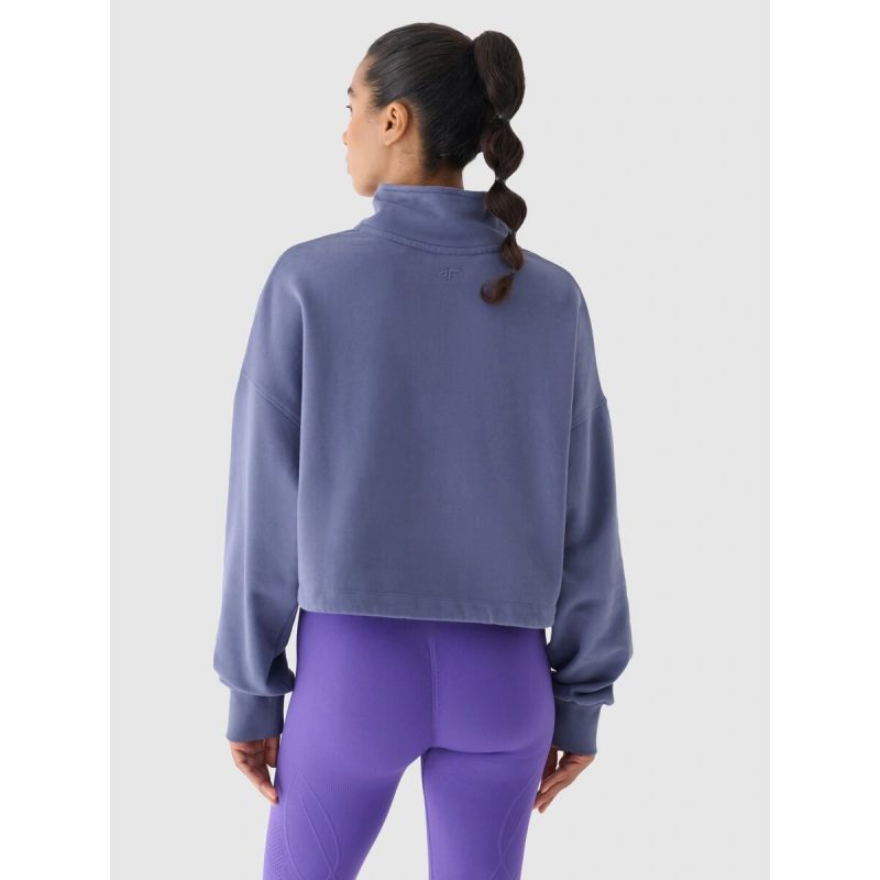 Women's sweatshirt without hood 4F x Anna Lewandowska 4F 4FALSAW24TSWSF1743-31S