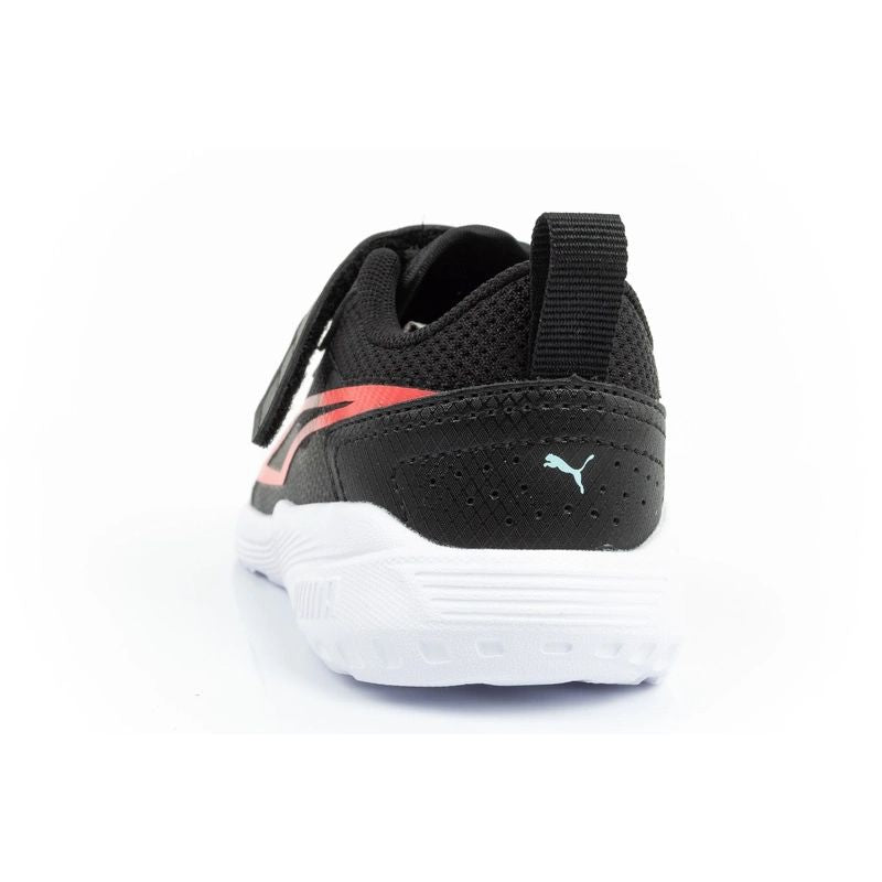 Puma Kids' All-Day Sports Sneakers with Hook-and-Loop Fastener, Black and Comfortable