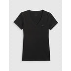 Women's basic V-neck T-shirt 4F 4FWMM00TTSHF3307-20S *Kategoria tymczasowa Your Sports Performance