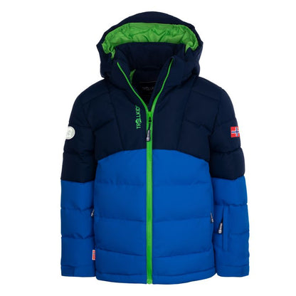 Trollkids Kids Gryllefjord Waterproof Hooded Winter Jacket Blue/Navy (365-100) Trollkids