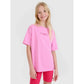 Girls' oversize plain T-shirt 4F 4FJRSS25TTSHF2821-54S *Kategoria tymczasowa Your Sports Performance