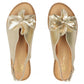Women's gold flower sandals Filippo DS7891