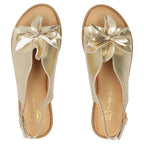 Women's gold flower sandals Filippo DS7891 Filippo