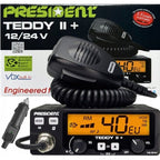 CB Radio PRESIDENT Teddy II+ 12/24V + ASC 7 colors AM/FM Elektronika i akcesoria/CB Radia Your Sports Performance