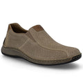 Men's leather openwork slip-on shoes, brown, Rieker 05272-64 To be categorized Your Sports Performance