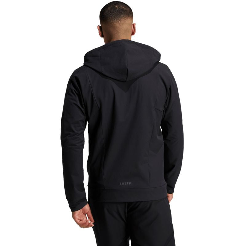 Men's sweatshirt adidas Designed for Training COLD.RDY Full-Zip Hoodie black IN5607 In preparation Adidas