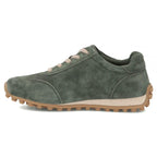 Women's leather shoes, suede sneakers, green Filippo DP7961