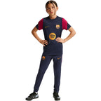 Nike FC Barcelona Strike Kids T-Shirt Navy Blue and Burgundy II3237 401