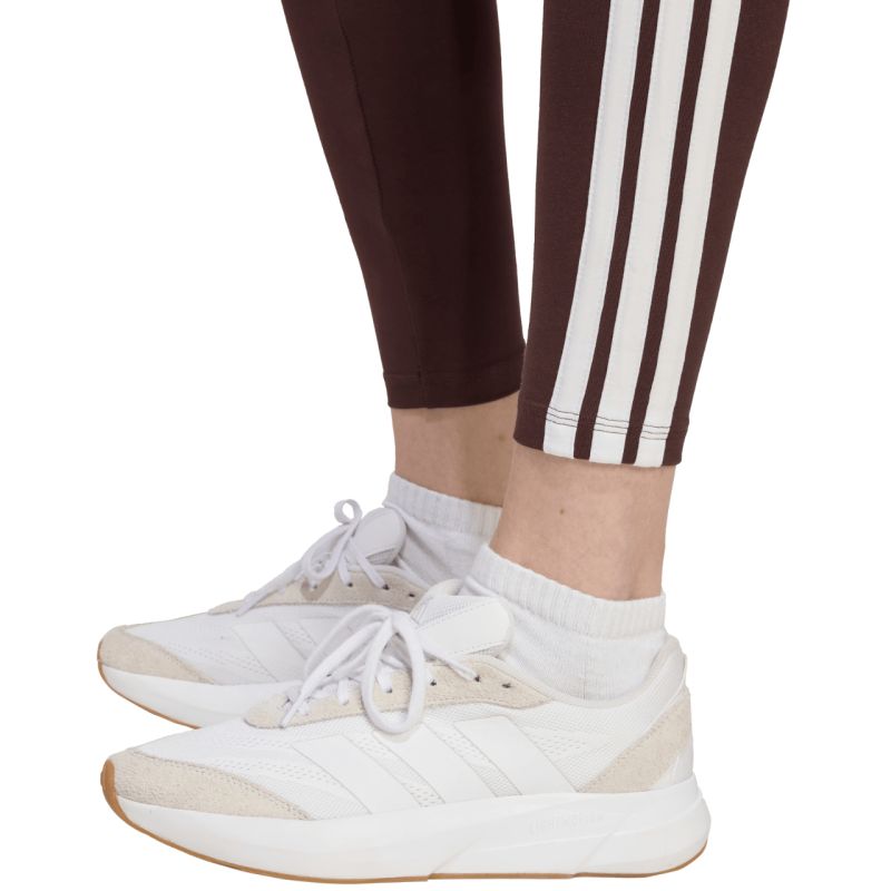 Women's adidas Essentials 3-Stripes Cotton Leggings Brown JY3177 In preparation Adidas