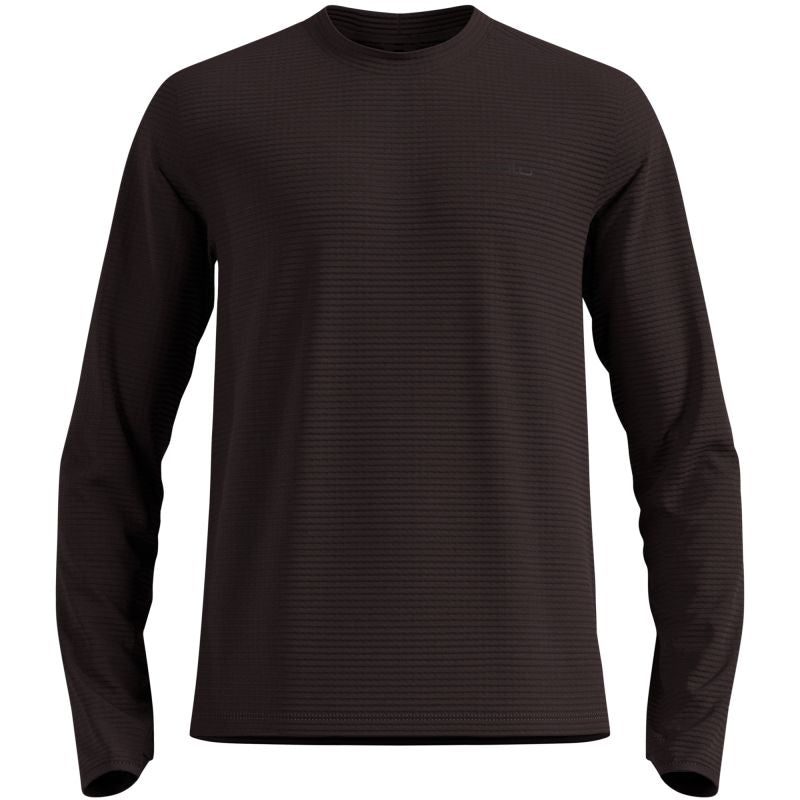 Men’s Odlo ESSENTIAL THERMAL Mid Layer Mock-Neck Top, Brown