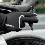 Rockbros full waterproof cycling gloves, size: XXL - black Rockbros