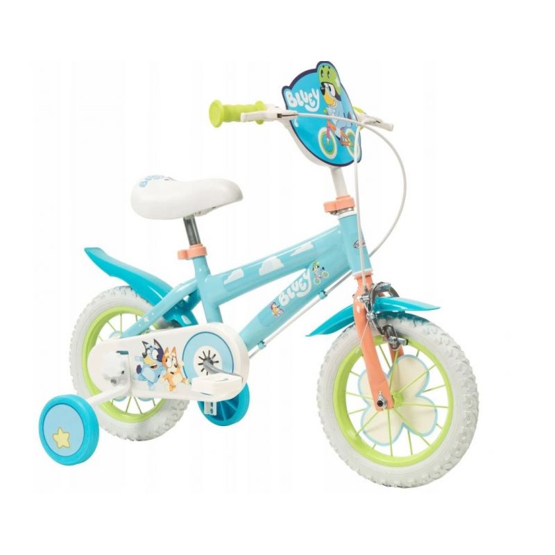 TOIMSA Bluey 12" Children's Bicycle Blue and Lime (Gry i zabawki) Sport i rekreacja/Rowery dziecięce Your Sports Performance