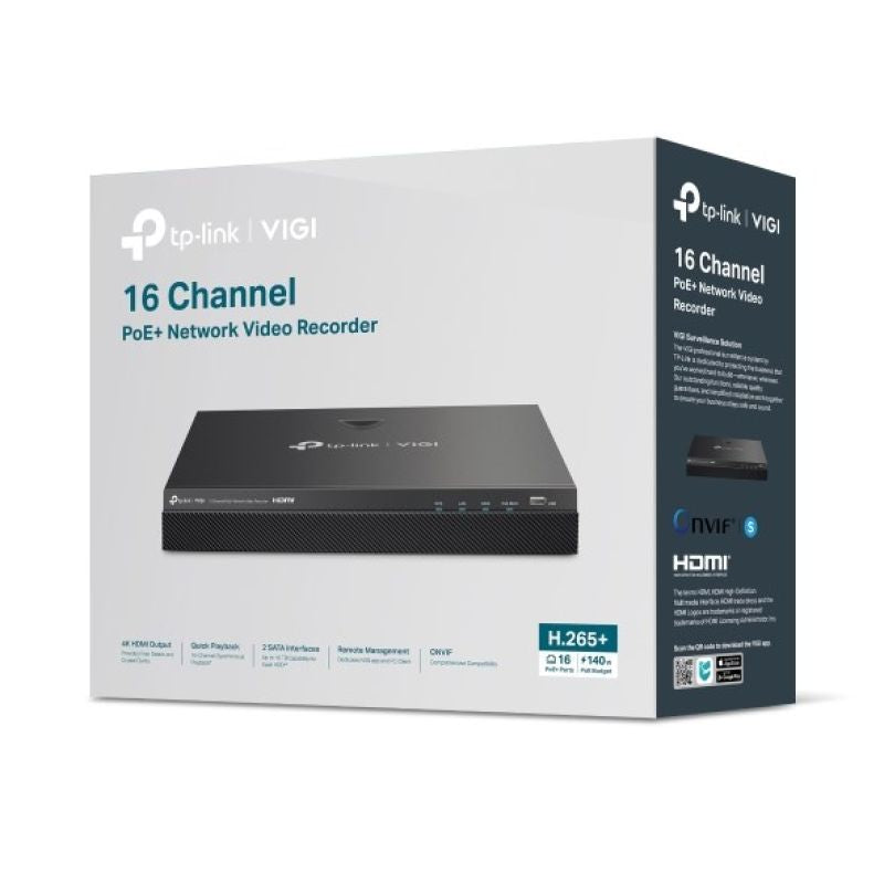 16-channel POE+/VIGI NVR2016H-16MP TP-LINK network video recorder CCTV IP/Rejestratory Your Sports Performance