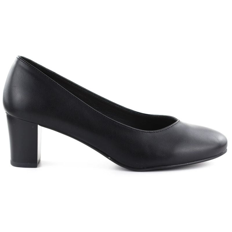 Women's black low-heel pumps Sergio Leone PB177 Footwear Your Sports Performance