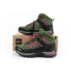 CMP Rigel women's trekking shoes leather durable waterproof ankle boots green CMP