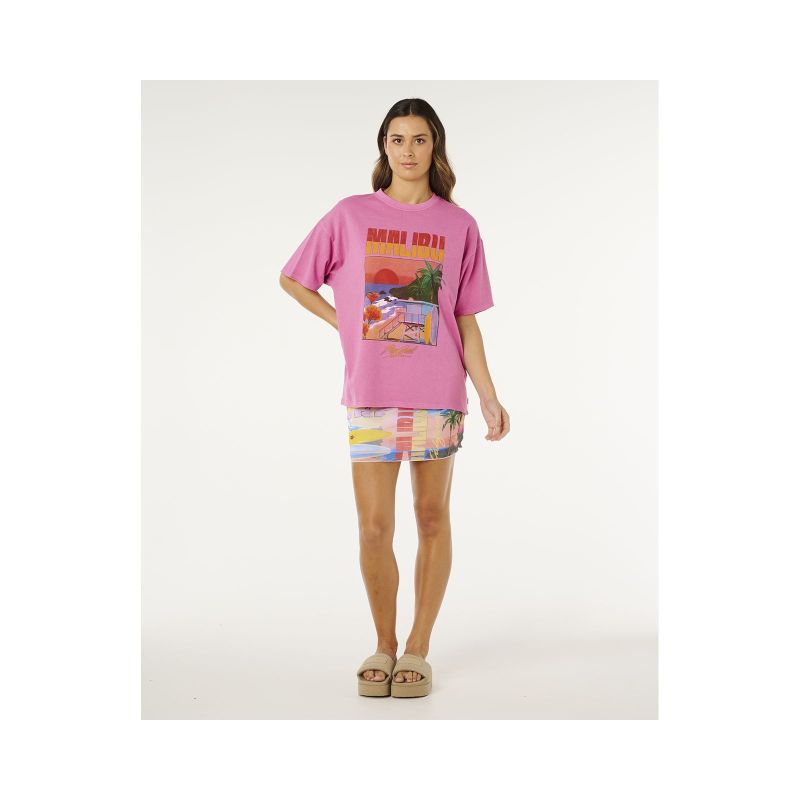 RIP CURL Hayley O Heritage Tee Pink