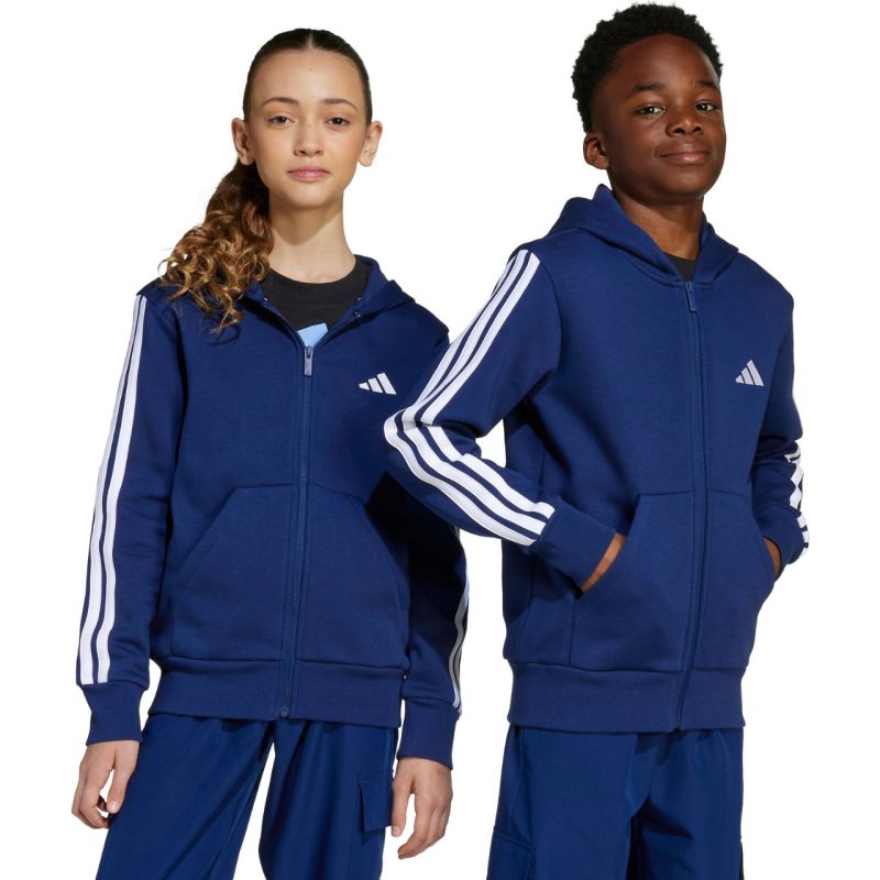 adidas Essentials Full-Zip Navy Blue Kids' Sweatshirt JY4980