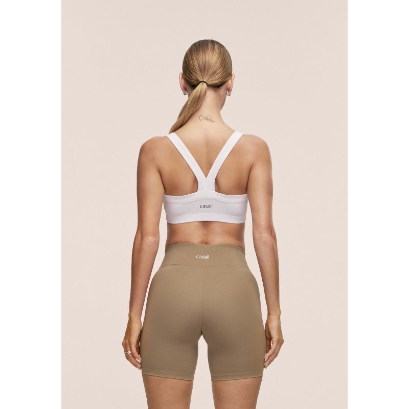 CASALL Women's Defined Rib Sport Top White
