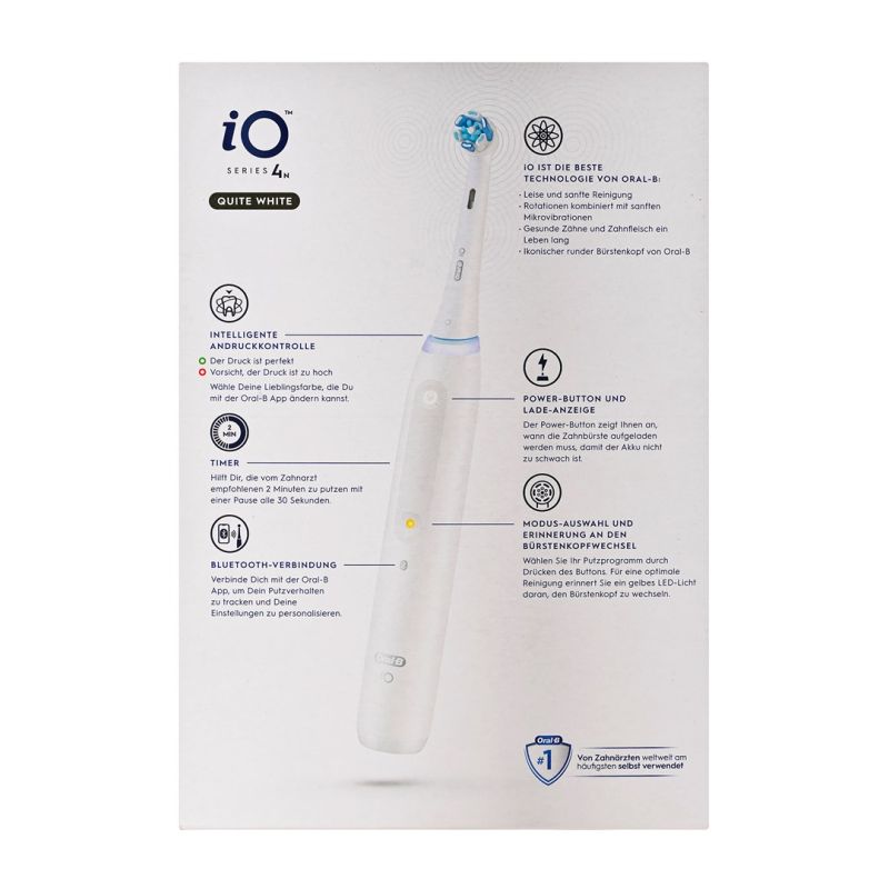 Oral-B iO Series 4 Quite White Toothbrush AGD - Produkty/Szczoteczki do zębów (elektryczne) Your Sports Performance