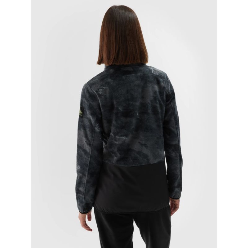 Women's oversize stand-up collar fleece 4F 4FWAW24TFLEF298-90A 4f