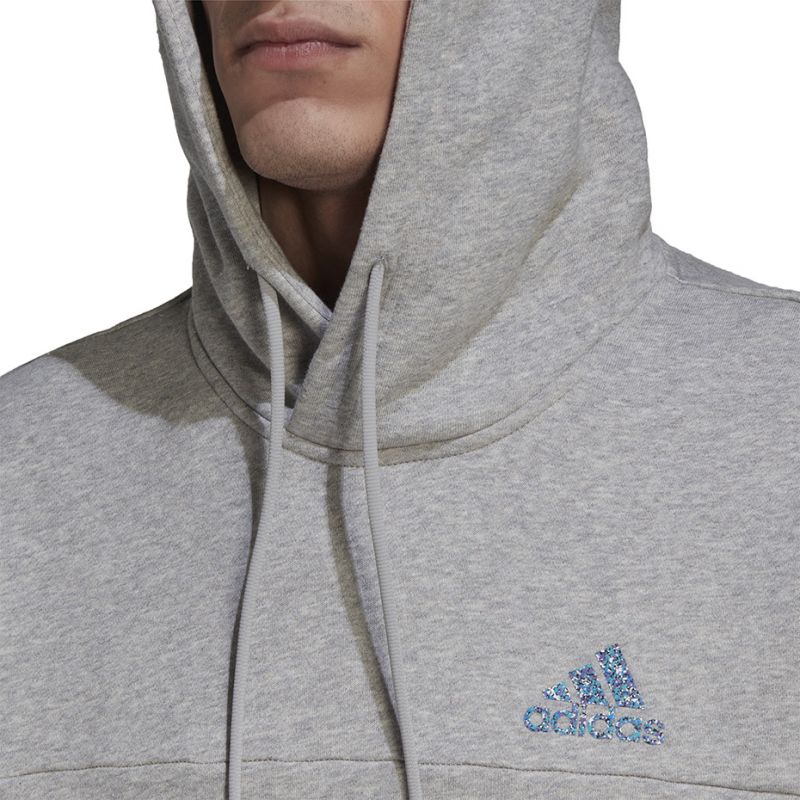 adidas Stadium Fleece Badge of Sport Hoodie M HC5869 Clothing/Training Adidas