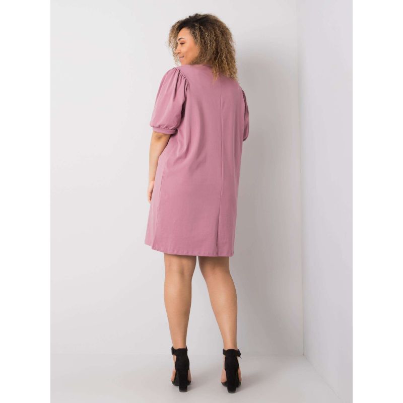 Dusty pink plus size cotton dress (RV-SK-6319.65) In preparation Your Sports Performance