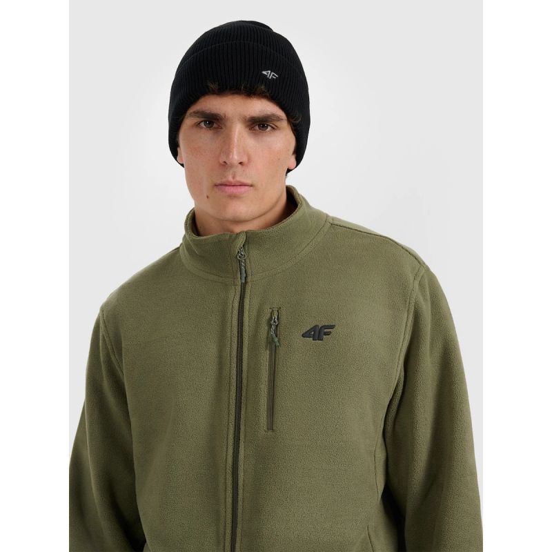 Men’s Regular-Fit Fleece Pullover with Stand-Up Collar 4F 4FRMM00TFLEM435-43S