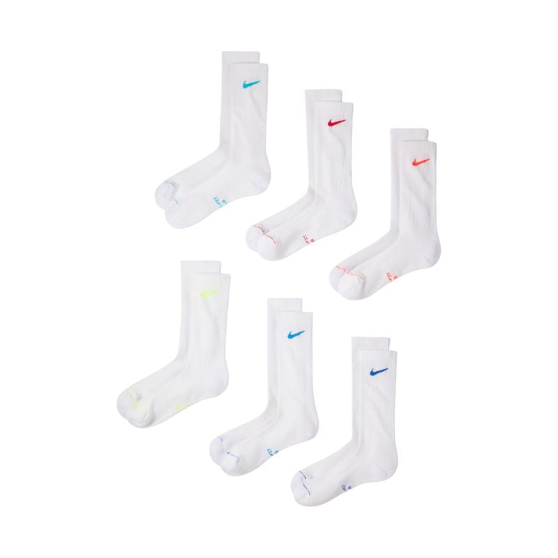 Nike Everyday Elevated Socks 6 Pairs White HQ8021 906