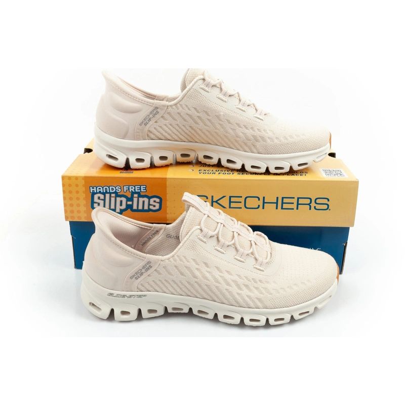 Skechers Glide-Step women's sneakers comfortable ecru slip-ins Skechers