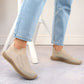 D&A W OLI257A beige slip-on sneakers with rhinestones Footwear/Lifestyle/S.Barski Your Sports Performance