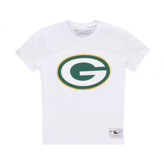 Mitchell &amp; Ness NFL Team Logo Tee Green Bay Pacers M BMTRINTL1053-GBPWHIT Clothing/Lifestyle/T-shirts/Mitchell & Ness Your Sports Performance