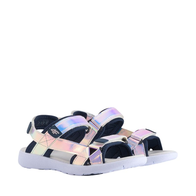 Girls' sandals 4F F110 multicolor 4FJWSS26FSANF110 90S