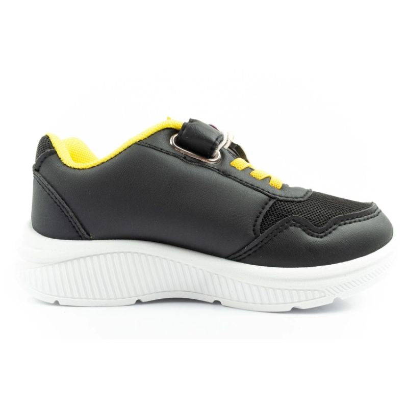 Leomil Pokemon children's sports shoes sneakers lightweight with velcro black yellow Leomil