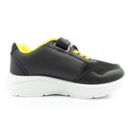 Leomil Pokemon children's sports shoes sneakers lightweight with velcro black yellow Leomil