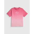 Girls' loose T-shirt with print 4F 4FJRSS26TTSHF4186-90A