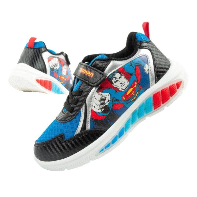 Leomil children's sports shoes sneakers for boys Superman LED In preparation Your Sports Performance