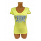 Women's T-shirt LEONE LW1022/S16 yellow "S" In preparation Your Sports Performance