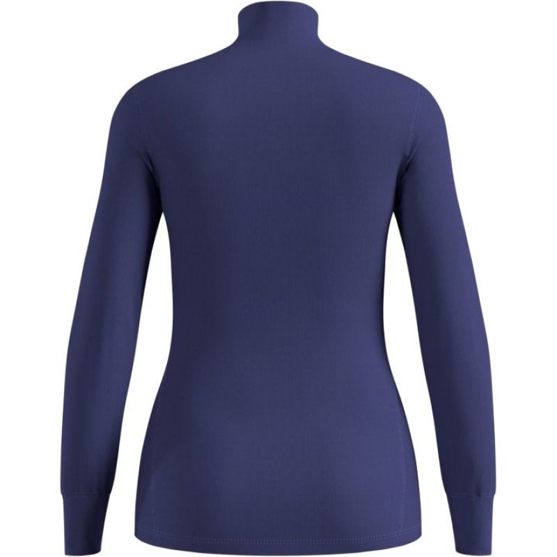 Odlo BL TOP turtle neck long sleeve thermal underwear l/s ACTIVE WARM size S Blue Odzież militarna/Bielizna termoaktywna Your Sports Performance