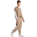 adidas Essentials 3-Stripes French Terry Quarter-Zip Women’s Sweatshirt Beige KF8315