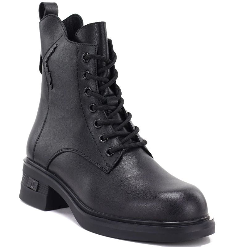 Vinceza 86444 Women’s Black Leather Ankle Boots