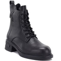 Vinceza 86444 Women’s Black Leather Ankle Boots