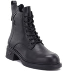 Vinceza 86444 Women’s Black Leather Ankle Boots