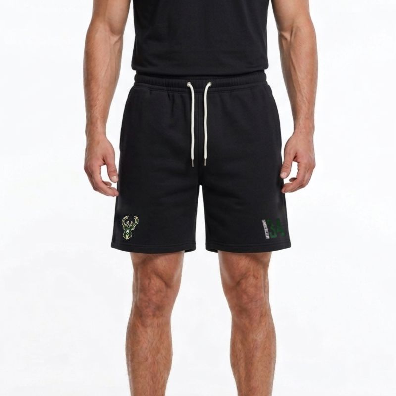 Men's NBA Milwaukee Bucks Giannis Antetokounmpo Basketball Shorts Black - EK2M1BBSN-BCKGA Outerstuff LLC