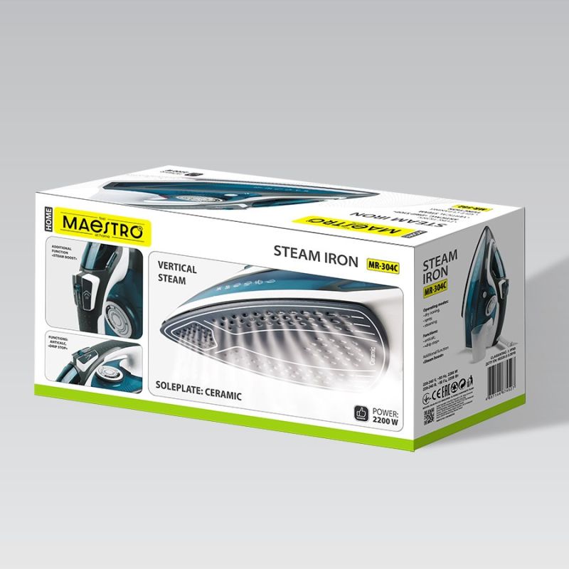 Iron 2200W MR-304C MAESTRO AGD - Produkty/Żelazka i generatory pary Your Sports Performance